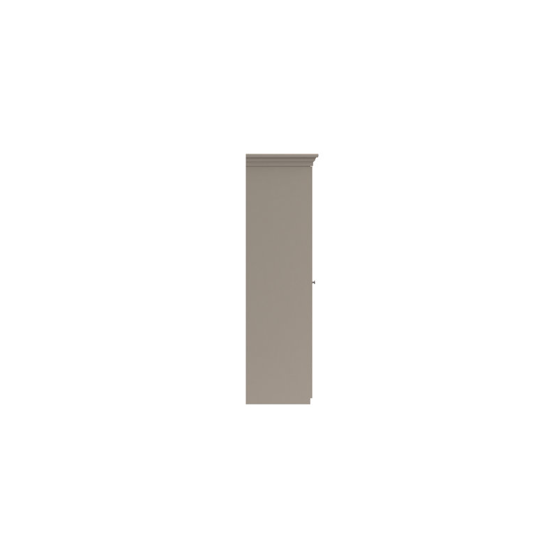 Adnan 2 Door Manufactured Wood Wardrobe, Fired Earth