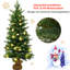 2.95' H Lighted Artificial Fir Christmas Tree