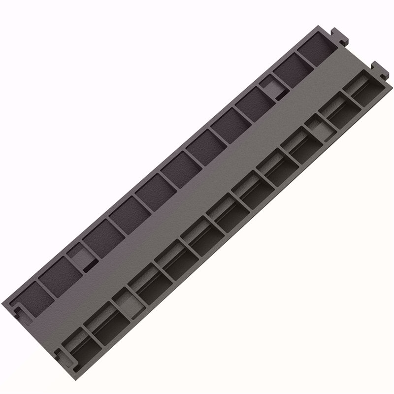 Rampe de protection de câble, 5 paquets de 2 canaux à bosse de vitesse, capacité de charge modulaire en caoutchouc de 11 000 lb, protection de câble en caoutchouc