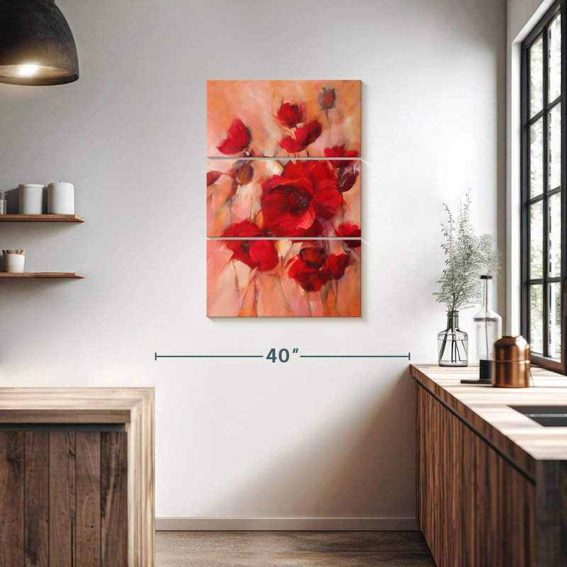 Coquelicots Harnek, H 38 po x l 24 po