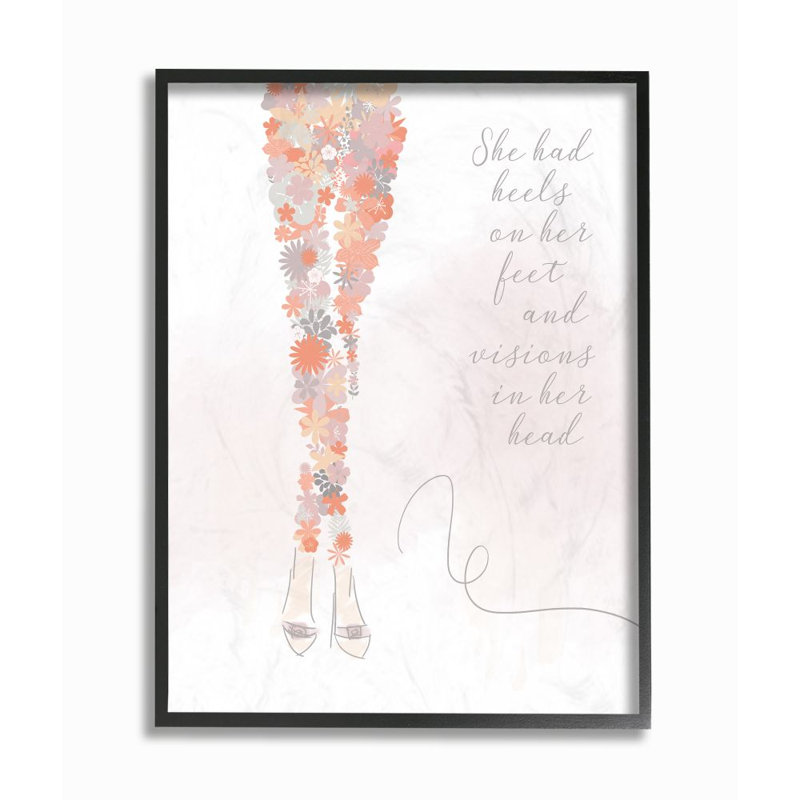 «Heels», reproduction, H 20 po x l 16 po, Giclée encadrée noir minuit