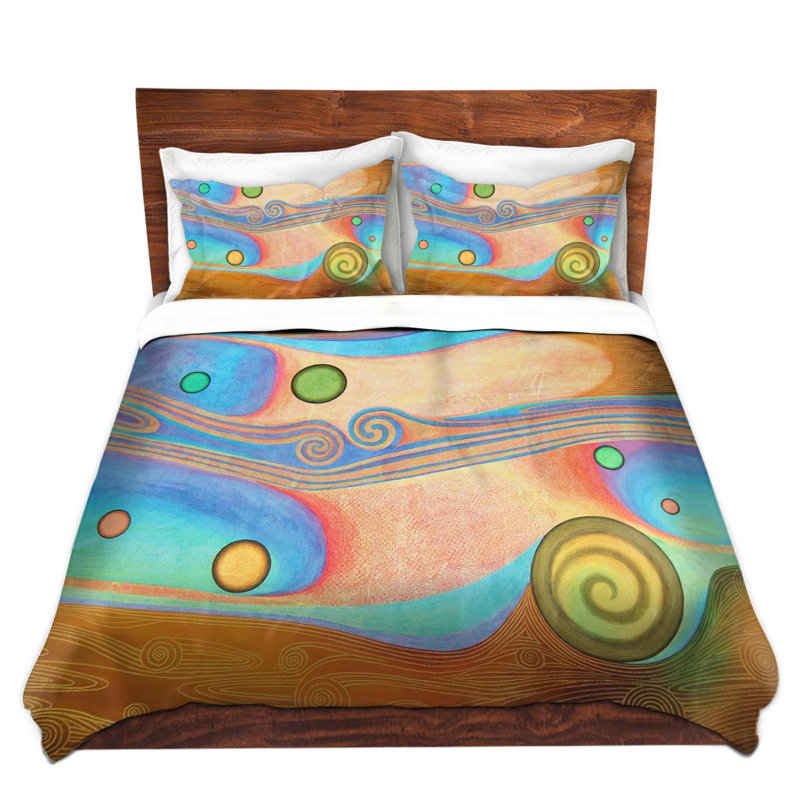 Ensemble de housse de couette à cristaux liquides, 1 housse simple + 1 taie standard