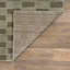 Tapis d'intérieur à poil long tissé à la machine à damier vert sauge-786313446-786313444
