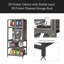 Armoire pour imprimante 3D avec support de rangement pour filament pour imprimante 3D à double couche, barre de filament en forme de T et anti-bruit, conception anti-poussière, convient pour le studio, le rangement de bureau et l'organisation