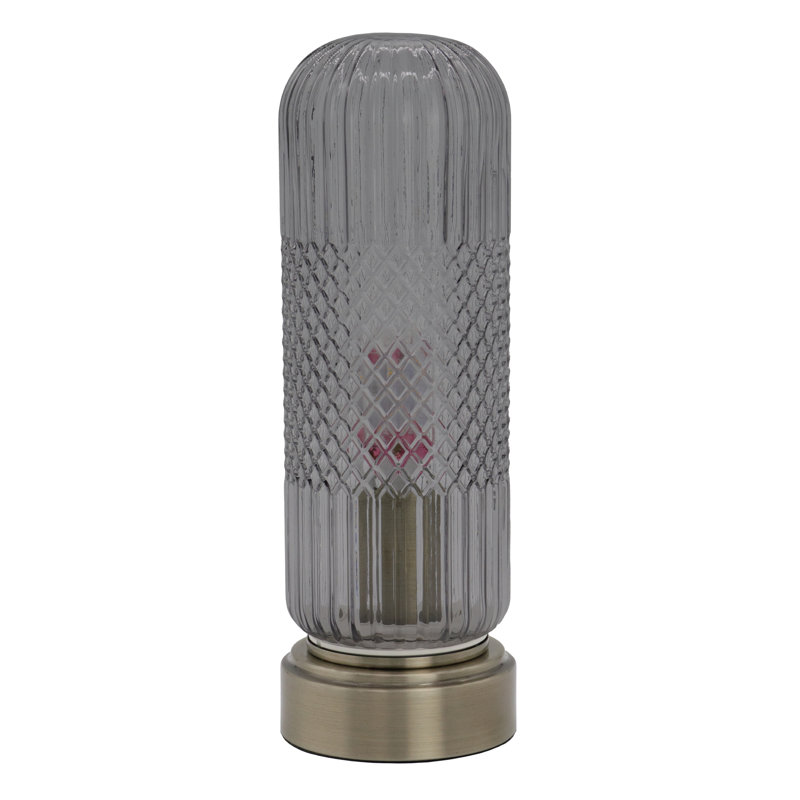 Lampe de table 11,6 po Smoky Gray, Gris