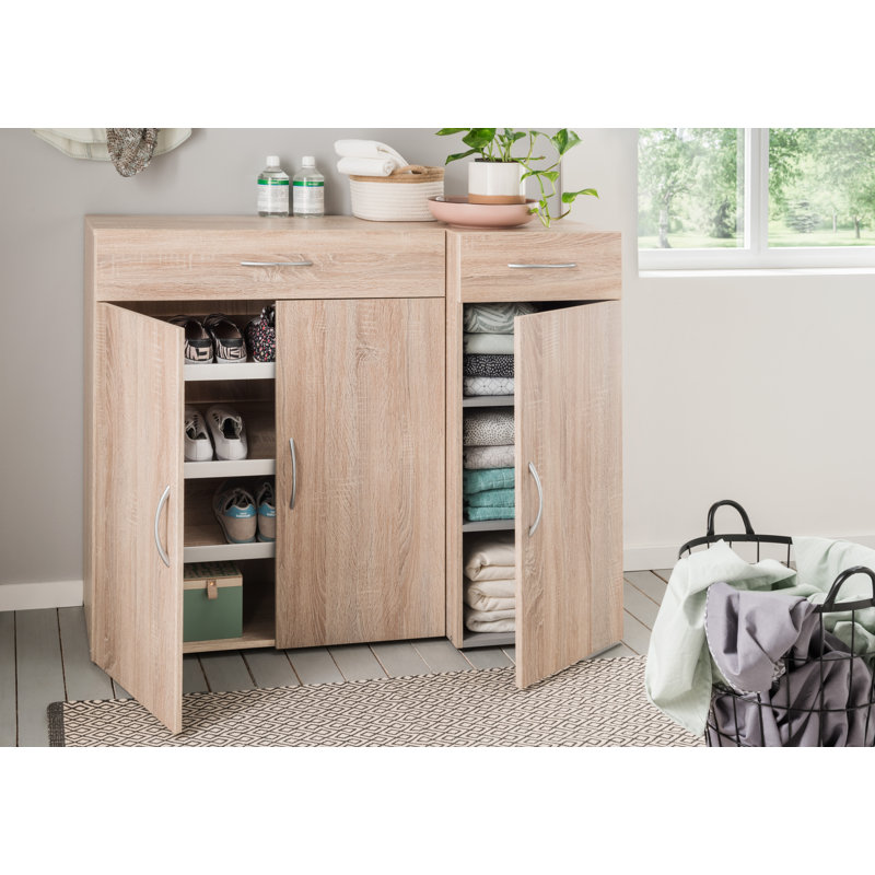 Alf Solid Wood 40cm W 1 - Drawer Chest of Drawers, Oak Sawed Raw