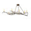 Lustre oblong 60 lumières de 60 po Long Winter Solstice