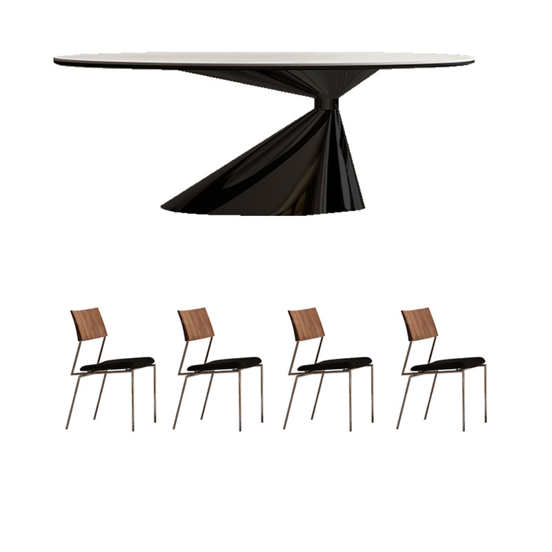 Table et chaises Art Rock, H 29,5 po x L 86,6 po x l 39,3 po