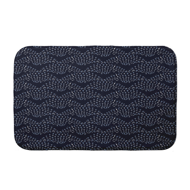 Tapis de bain Glenwood, l 21 po x L 34 po, Bleu