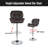 Stewartsville 3-Piece Pedestal Faux Leather Dining Set-455455597-494163902