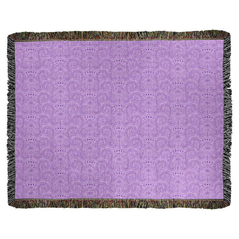 Couverture tissée Katelyn Elizabeth, l 37 po x L 52 po, Mauve