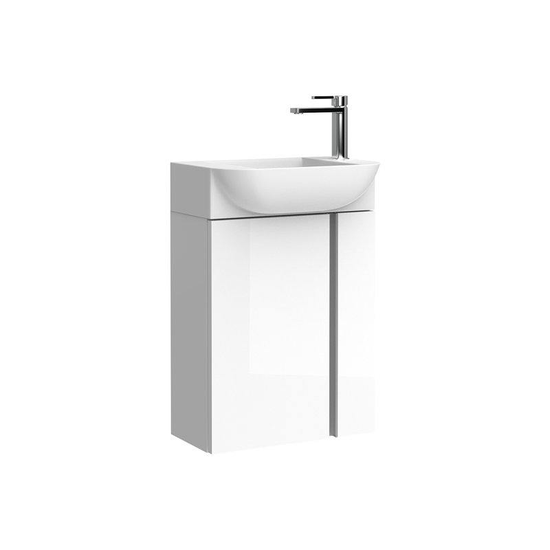 Camilia 17.7'' W Single Vanity, Glossy White