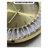 Light luxury metal crystal glass round wall clock