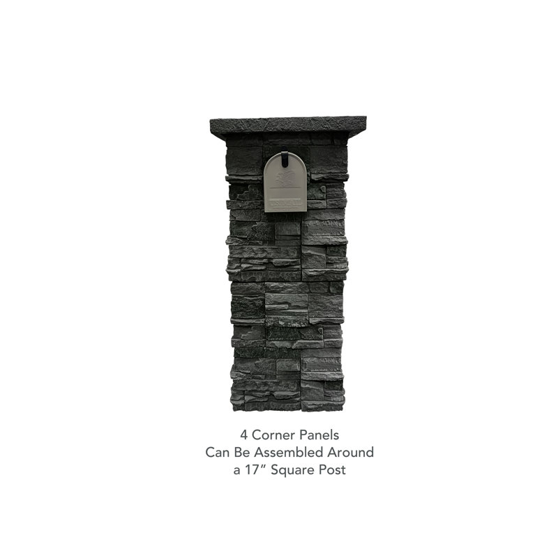 13.5" x 13.5" Stone Wall Paneling, Iron Ore