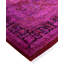 Tapis mauve en laine noué à la main de style moderne et contemporain Chapi 6 pi 1 po x 9 pi 2 po