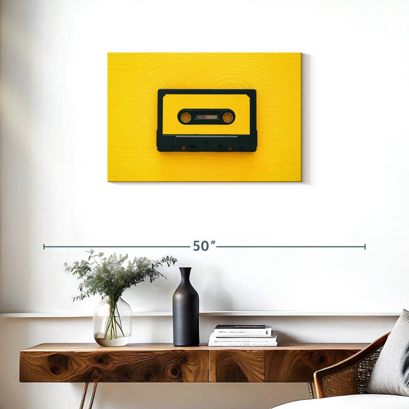 Cassette jaune Abarca, H 20 po x l 30 po