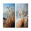 Beachgrass, photographie, horizon, ensemble de 2 fleurs murales en métal-703136948