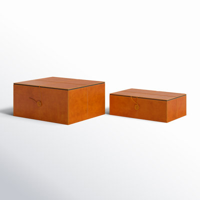 Brownsburg Leather Storage Decorative Box
