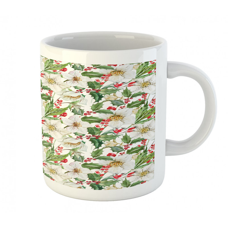 Grande tasse à café aquarelle