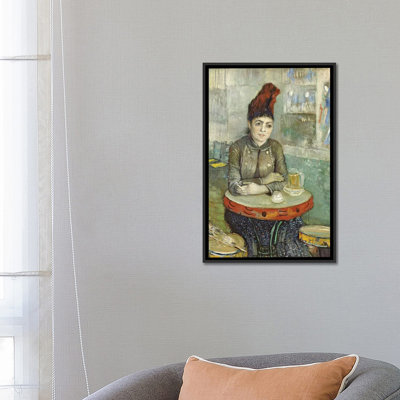 «Woman in the Café Tambourin, 1887» par Vincent Van Gogh - Estampe numérique sur toile tendue sur toile