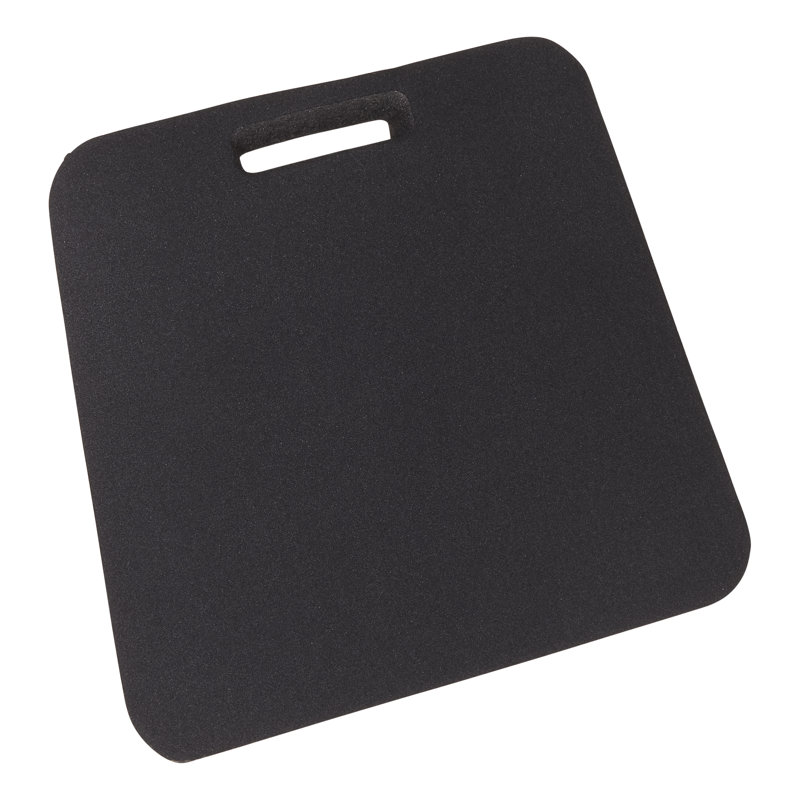 Olive Green Foam Outdoor Seat Cushion with Handle
