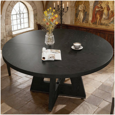 47 Inch Wood Dining Table Round Dining Table (Just 1pcs Dining Table)