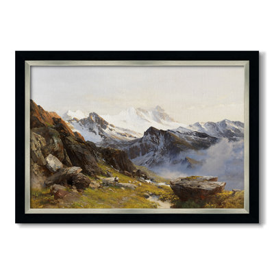 Le Großglockner vu du refuge Prager, 1890 - Edward Theodore Compton - Toile encadrée sur mesure