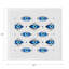 Eyes Cotton Blend Square Napkins