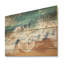 Imprimé Skyblue, vagues côtières III - plage sur bois-1705258288