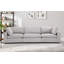 Nuccio 115.8'' Wide Modern Minimalist Pillow Back Sectional Sofa With 3-Seating