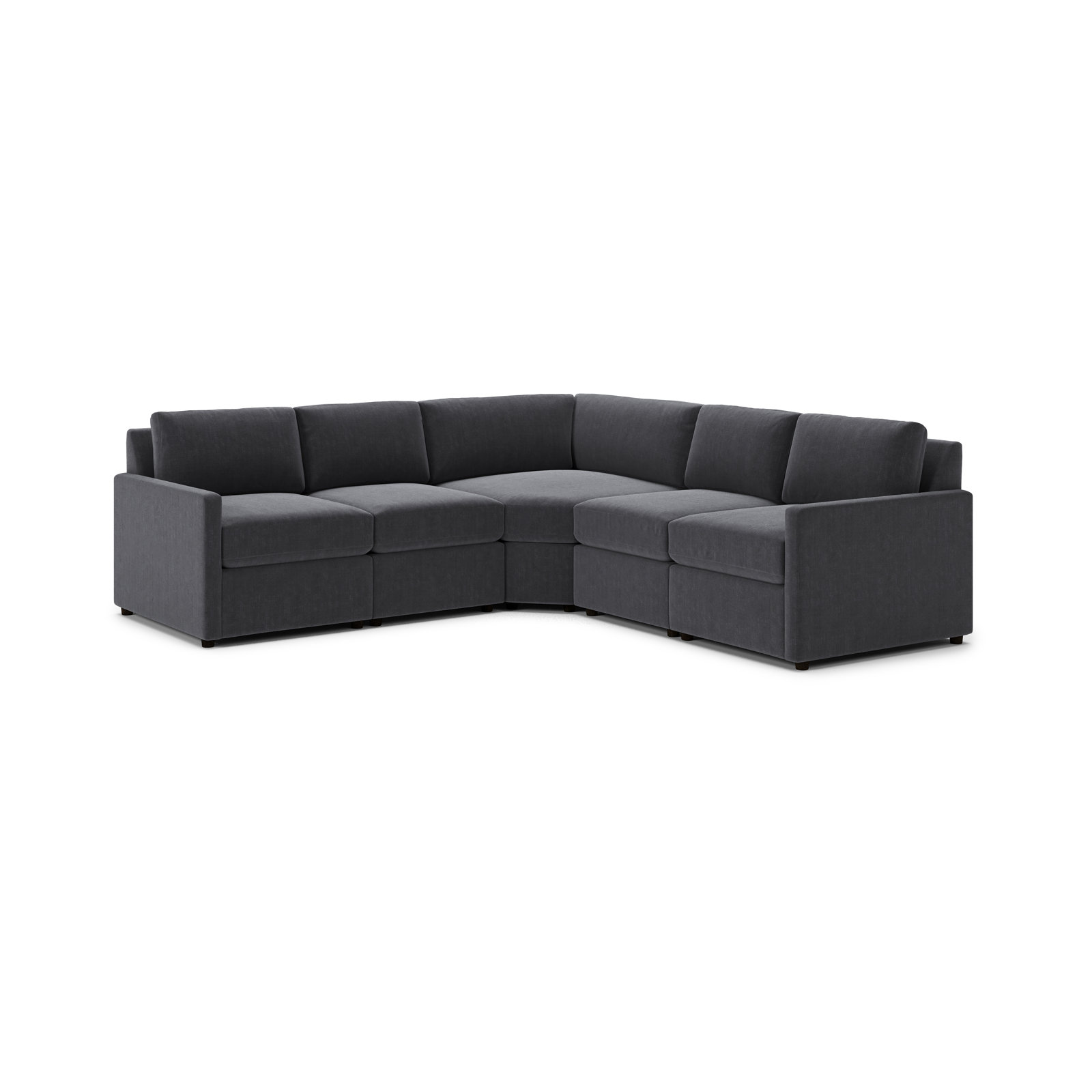 Damari Sectional, Andrew Slate Performance Chenille