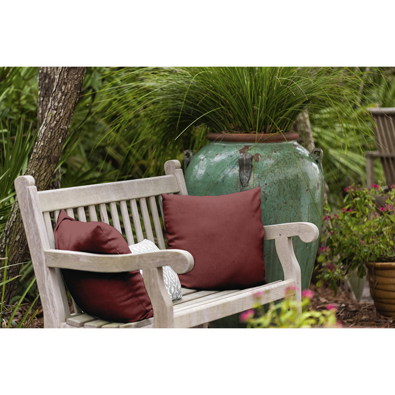 Georgia Reversible Throw Pillow, Mahogany, 16" x 16"