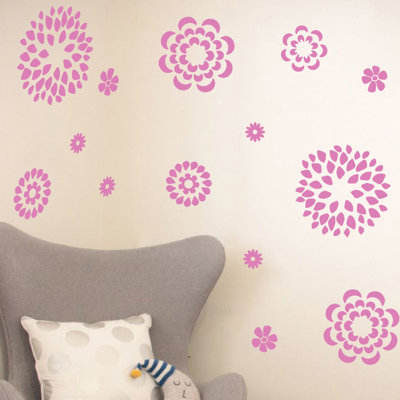 Adhésif décoratif motif floral