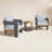 Estate 3 Pc. Modern Wicker Seating Group With Matching Accent Table