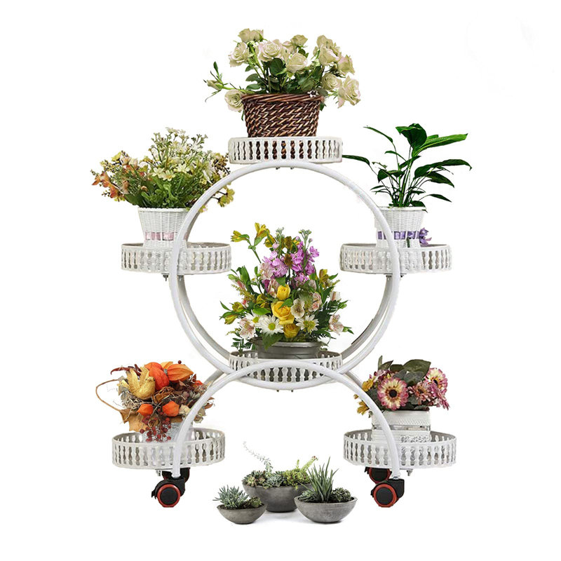 Plant Stand - Set of 6, White