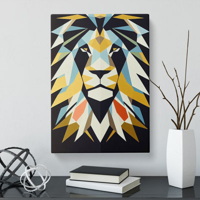 Lion Minimalism - Wrapped Canvas