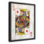 «Card King of Diamonds - Floater Frame», impression sur toile-46817747