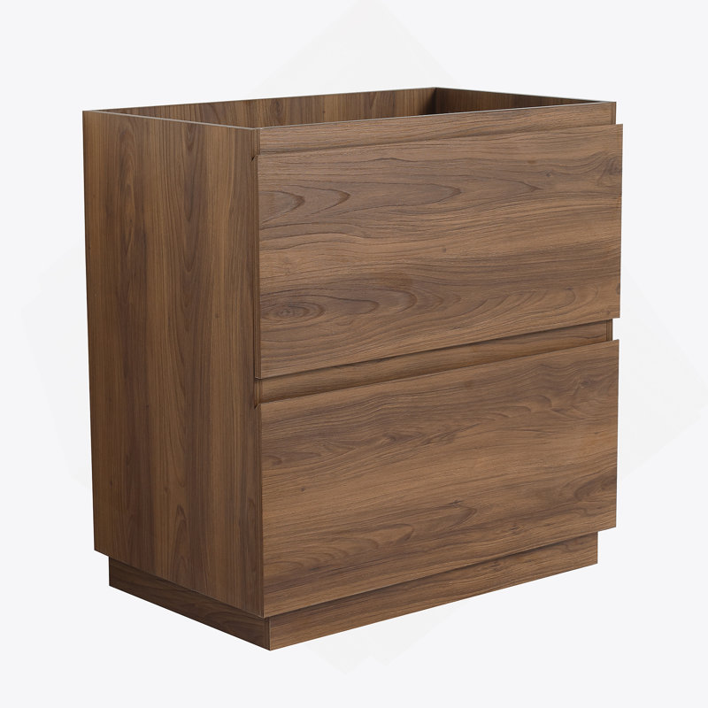 Meuble-lavabo de 30 po sans lavabo supérieur, Brun