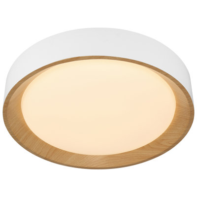 Maddy 3CCT LED Flush Mount - 17.5" - Matte White Finish