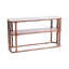 Sagebrook Home 54" Stefan Wood And Marble Console Table, Brown/Black