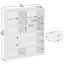 79" H X 55" W 8 Cubby Display Book Shelves With Pegboard And Deep Drawer-1691178423