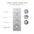 AquaRhapsody 3 Functions Thermostatic Shower System with 3 Body Jets and Rough-in Valve-69991490