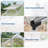 6x4 FT Walk-in Polycarbonate Greenhouse, Aluminum Frame, Sliding Door, Roof Vent, Outdoor Garden Shed-125296670-125296675