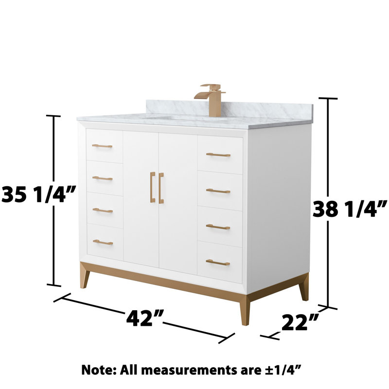 42'' W Single Vanity, Bronze
