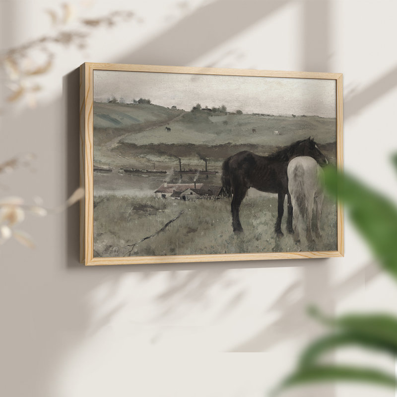 Faune rétro - Reproduction encadrée - Restickable, H 8 po x l 10 po, Naturel