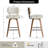 Swivel Upholstered Bar Height Stool-933675817