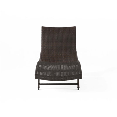 Chaise longue en osier PE