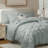 Bed-in-a-Bag Pinch Pleat Comforter Set with Bed Sheets & Memory Foam Cooling Pillows-116163024-116163017