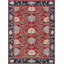 Sultana Wool Oriental Area Rug in Red/Navy/Green/Beige-1833127757