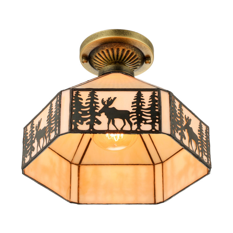 Attamore Glass Flush Mount
